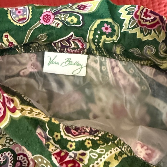 Vera Bradley Green Paisley Cosmetic Bag - Picture 2 of 4